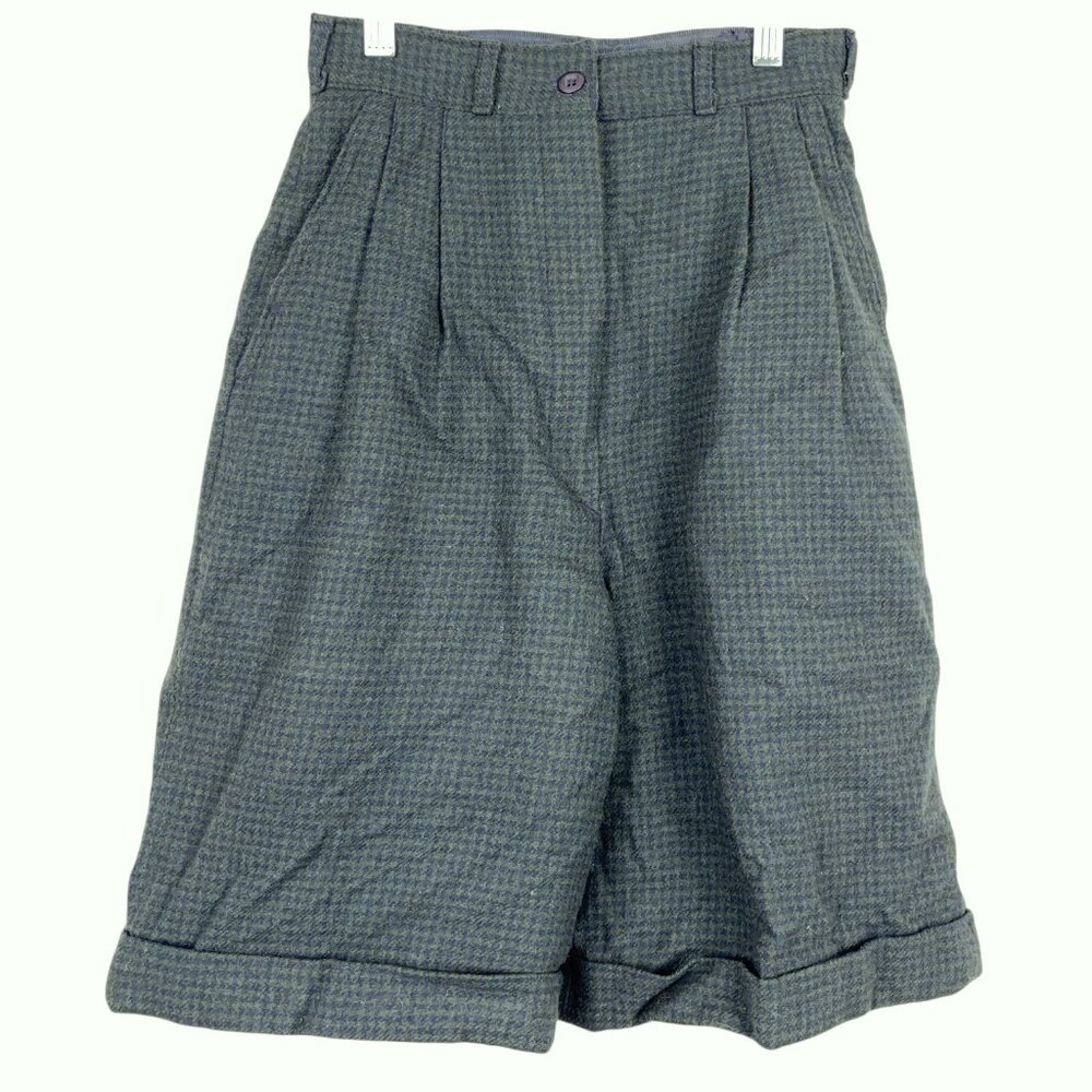 Vintage Woolrich Wool Shorts‎ Women’s Small Plaid Lined High Rise Classic Preppy